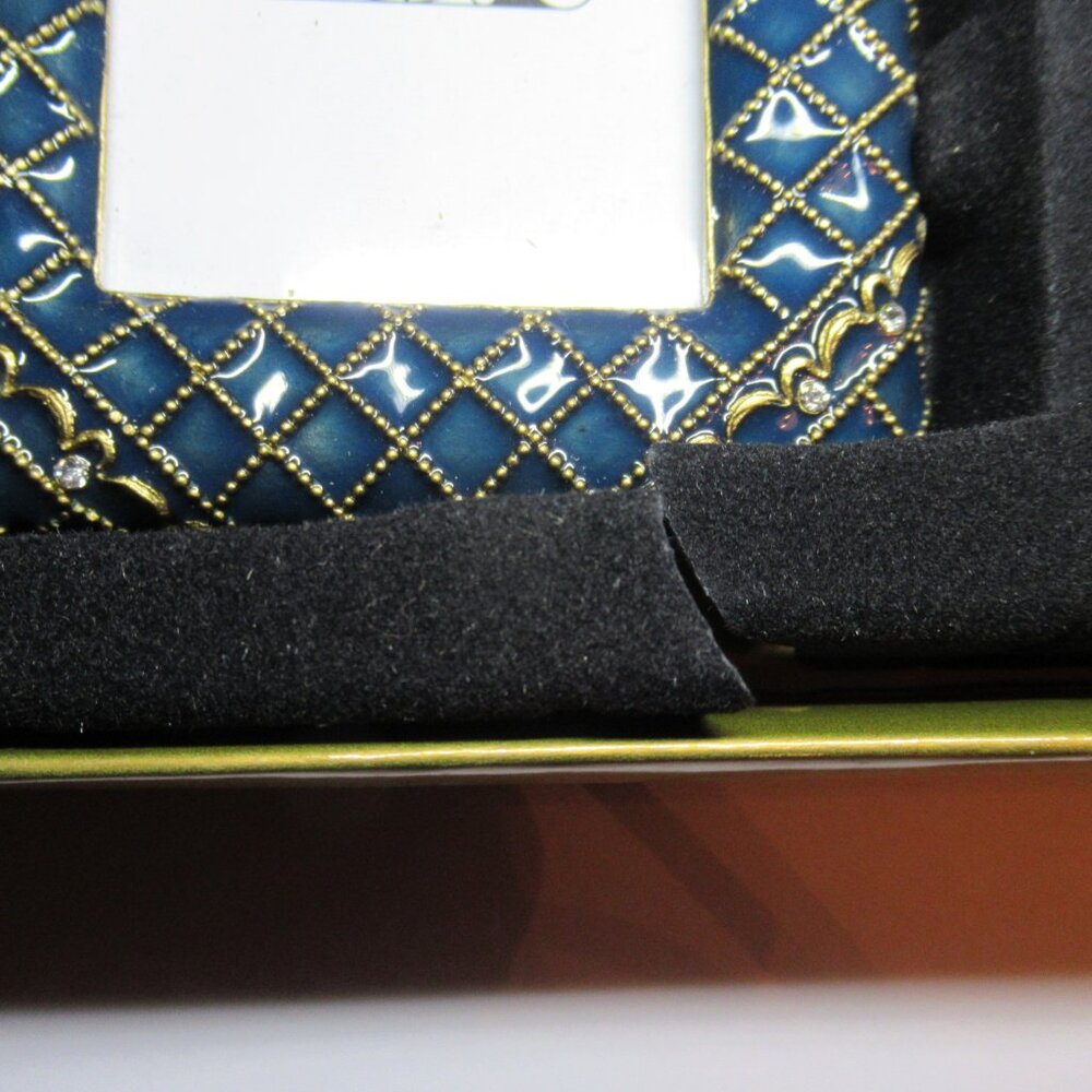 Metropolitan Museum of Art 3 Mini Photo Frames In Box Jeweled Enamel Lattice MMA - Picture 10 of 14
